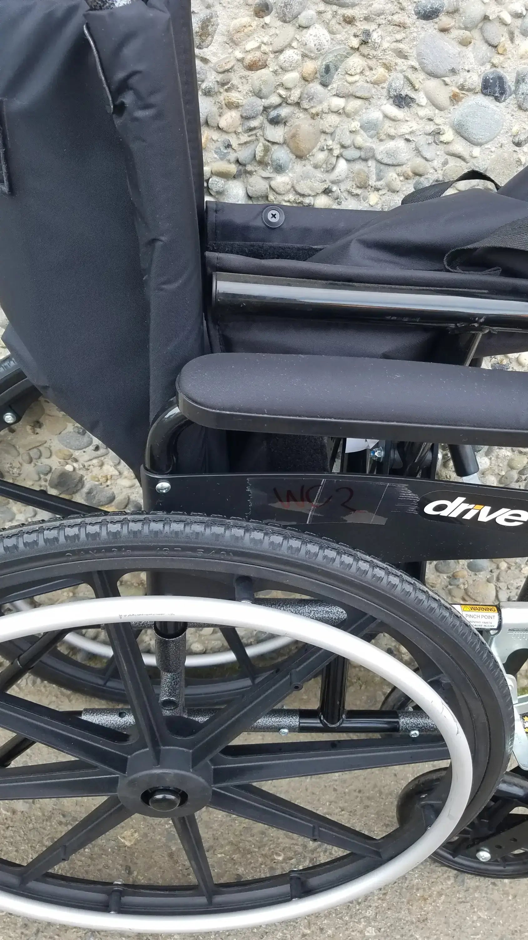 Reuse Medical Equipment Drive Medical M3 Folding Manual Wheelchair Wheelchairs, second-hand product photo 16