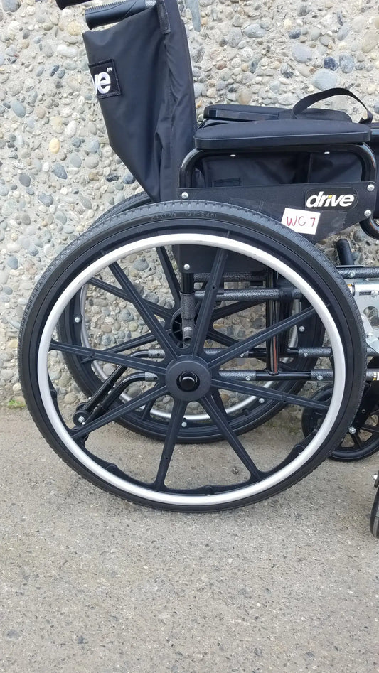 Reuse Medical Equipment Drive Medical M3 Sport Foldable Wheelchair – Manual, Lightweight Design Wheelchairs, second-hand product photo 2