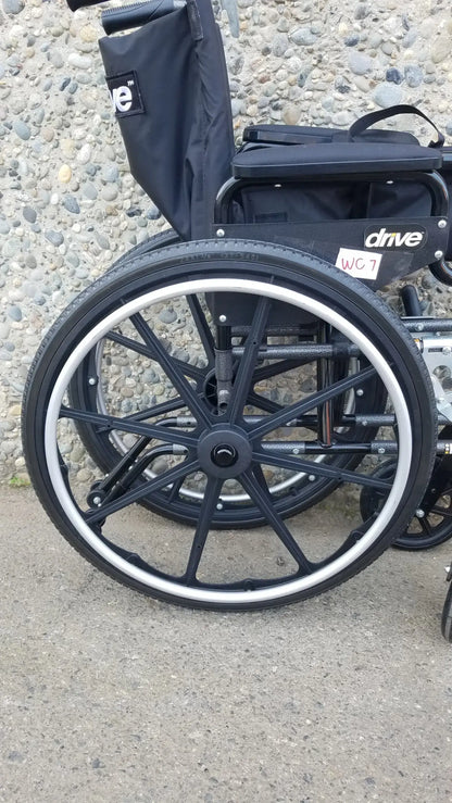Reuse Medical Equipment Drive Medical M3 Sport Foldable Wheelchair – Manual, Lightweight Design Wheelchairs, second-hand product photo 2