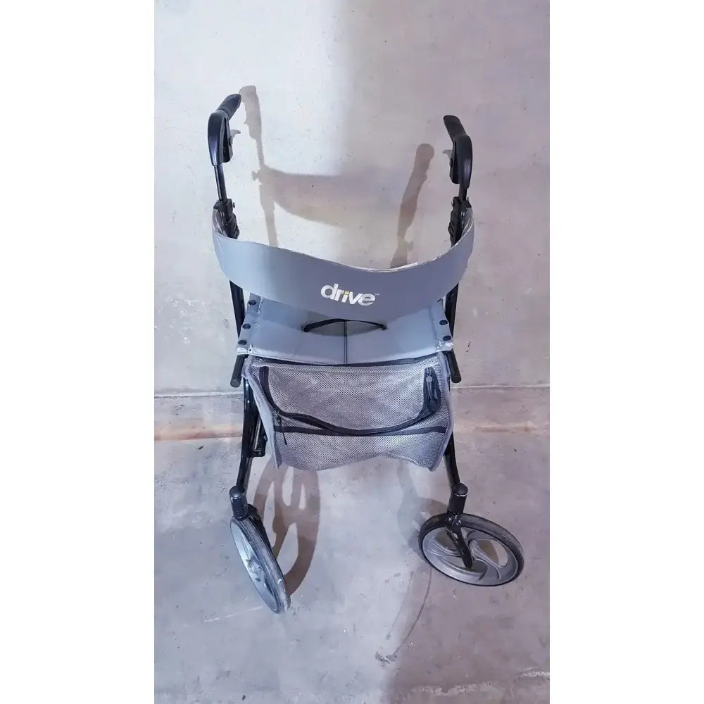 Drive Medical Nitro Aluminum Rollator Walker 10" Casters, Black & White Rollator Walker, second-hand product photo 9