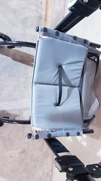 Drive Medical Nitro Aluminum Rollator Walker 10" Casters, Black & White Rollator Walker, second-hand product photo 4