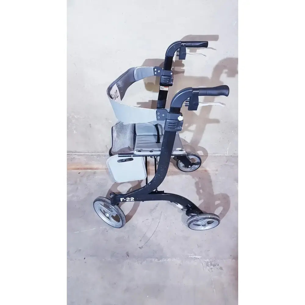 Drive Medical Nitro Aluminum Rollator Walker 10" Casters, Black & White Rollator Walker, second-hand product photo 12