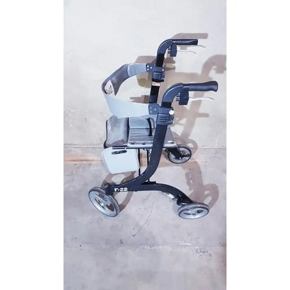 Drive Medical Nitro Aluminum Rollator Walker 10" Casters, Black & White Rollator Walker, second-hand product photo 12