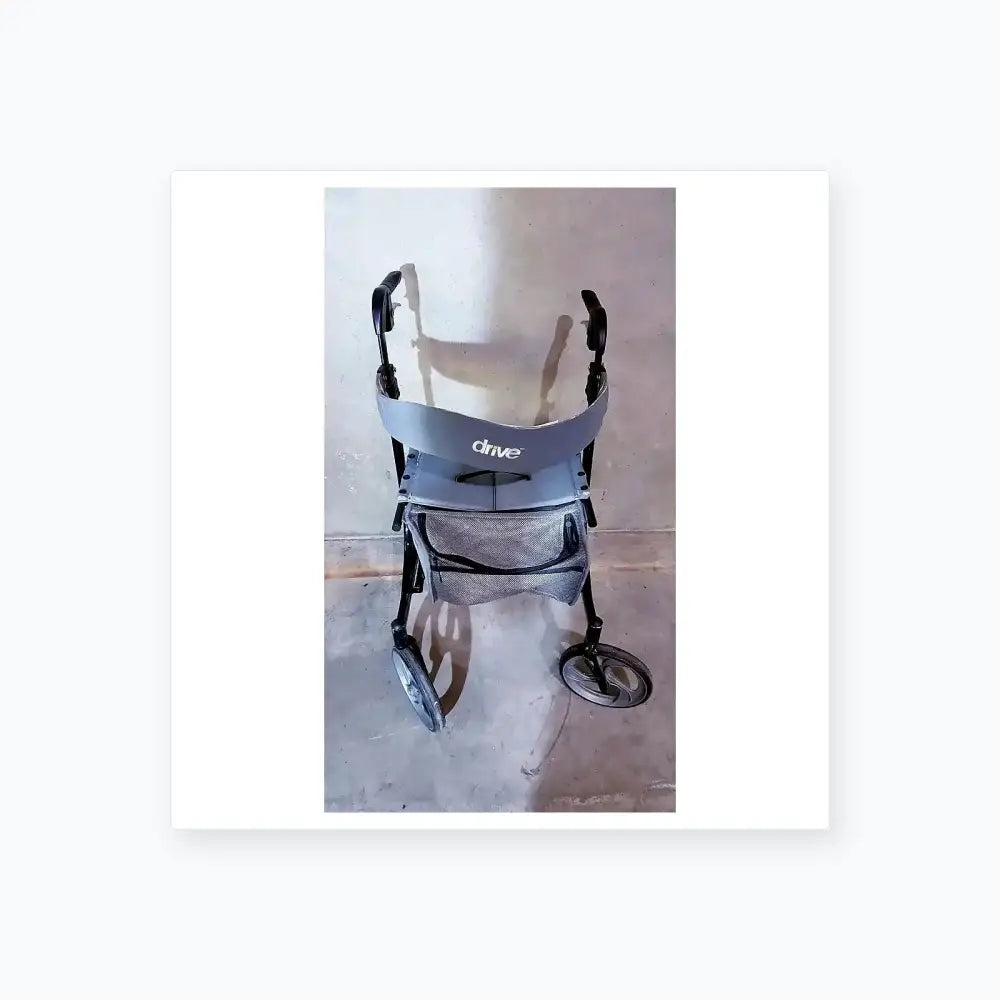 Drive Medical Nitro Aluminum Rollator Walker 10" Casters, Black & White Rollator Walker, second-hand product photo 9