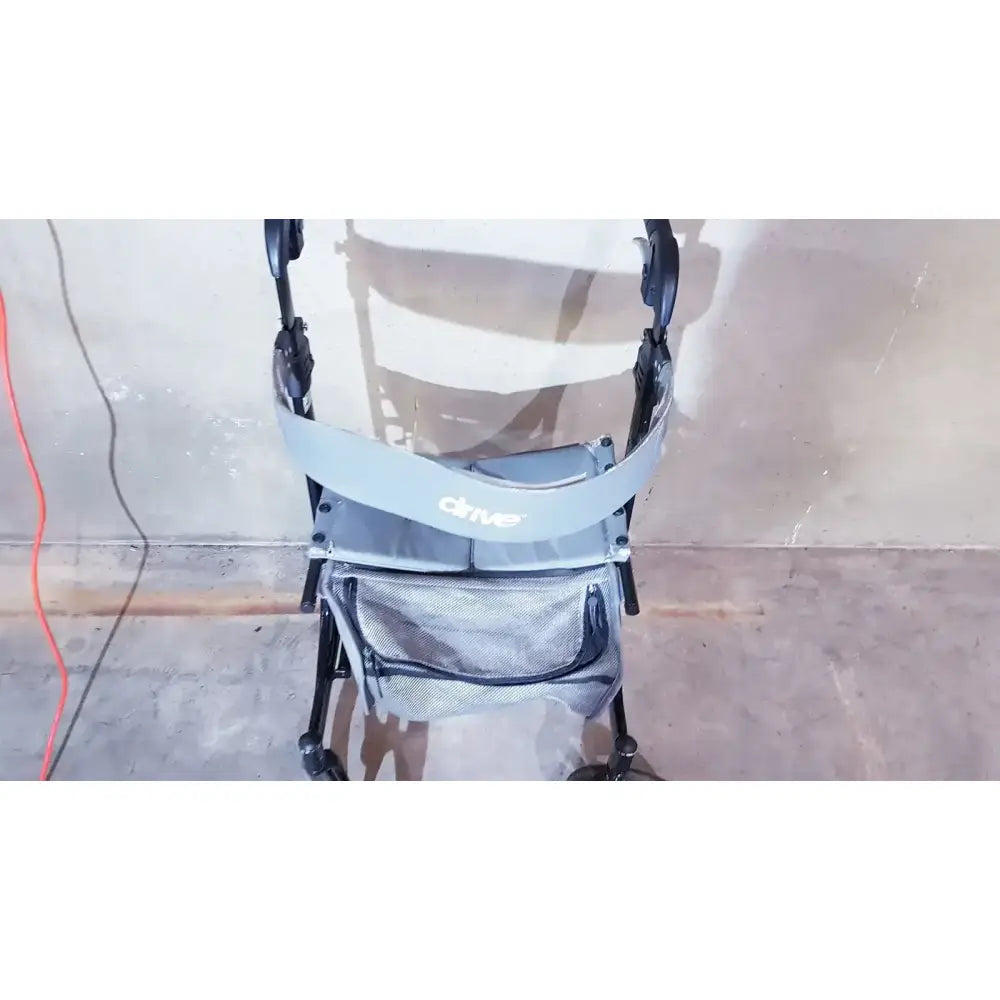 Drive Medical Nitro Aluminum Rollator Walker 10" Casters, Black & White Rollator Walker, second-hand product photo 11