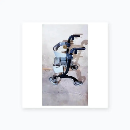 Drive Medical Nitro Aluminum Rollator Walker 10" Casters, Black & White Rollator Walker, second-hand product photo 12