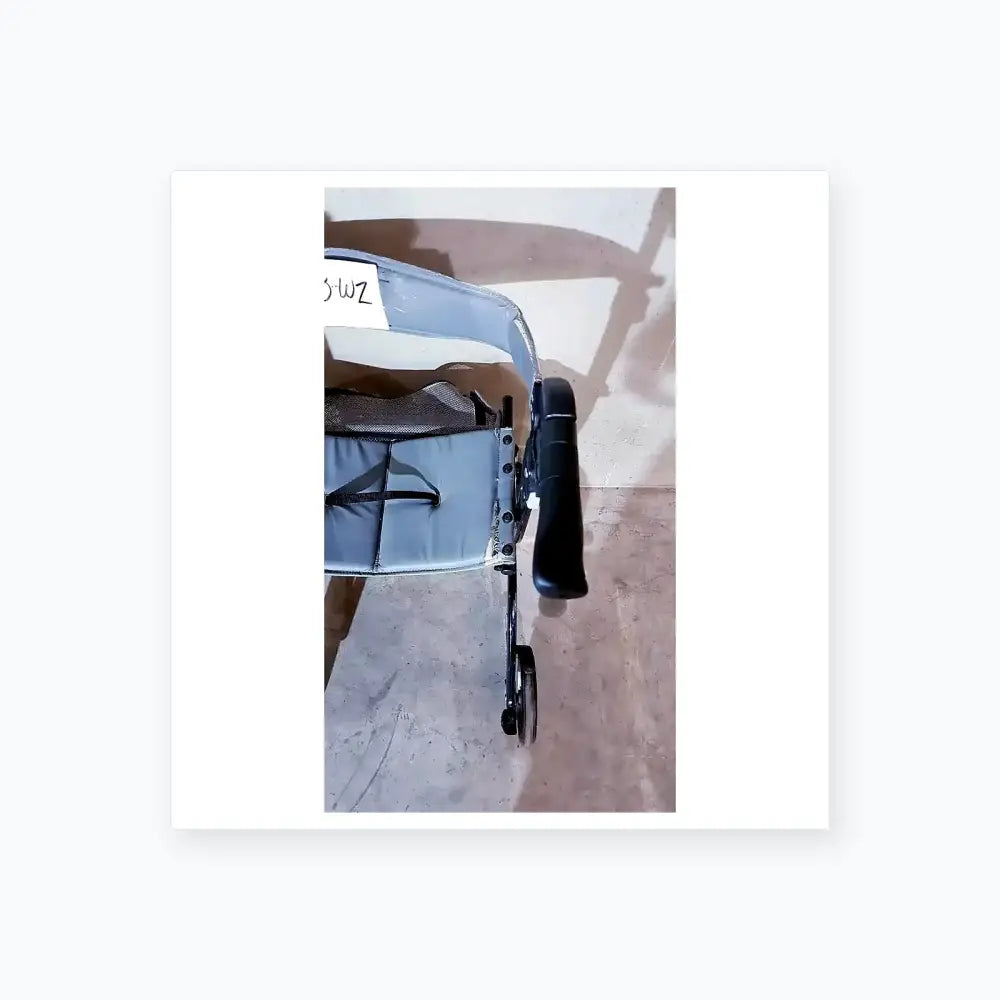 Drive Medical Nitro Aluminum Rollator Walker 10" Casters, Black & White Rollator Walker, second-hand product photo 2