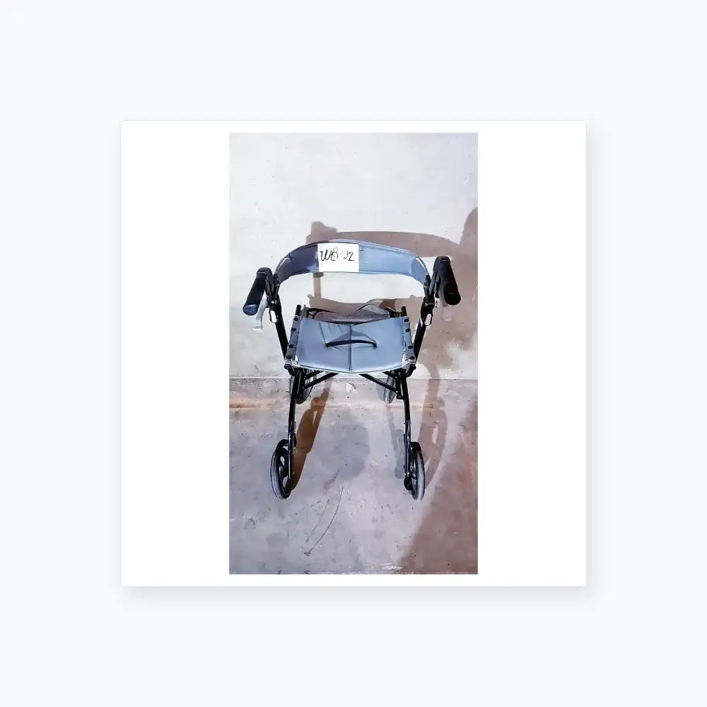 Drive Medical Nitro Aluminum Rollator Walker 10" Casters, Black & White Rollator Walker, second-hand product photo 1