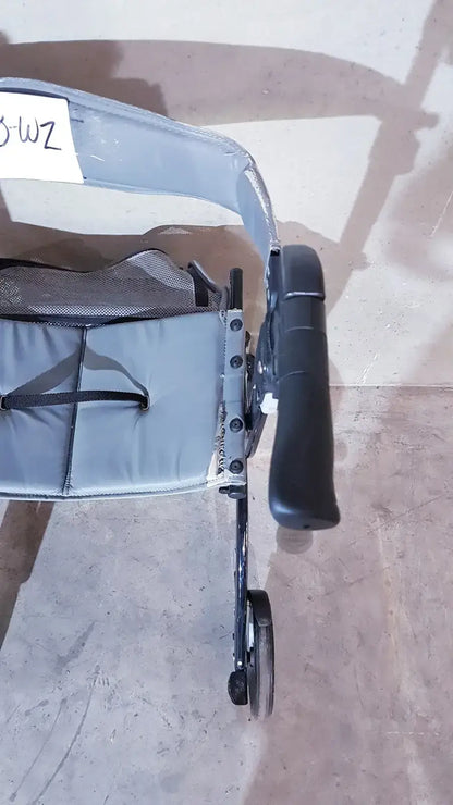 Drive Medical Nitro Aluminum Rollator Walker 10" Casters, Black & White Rollator Walker, second-hand product photo 2