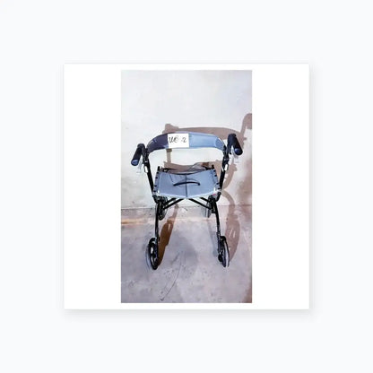 Drive Medical Nitro Aluminum Rollator Walker 10" Casters, Black & White Rollator Walker, second-hand product photo 15