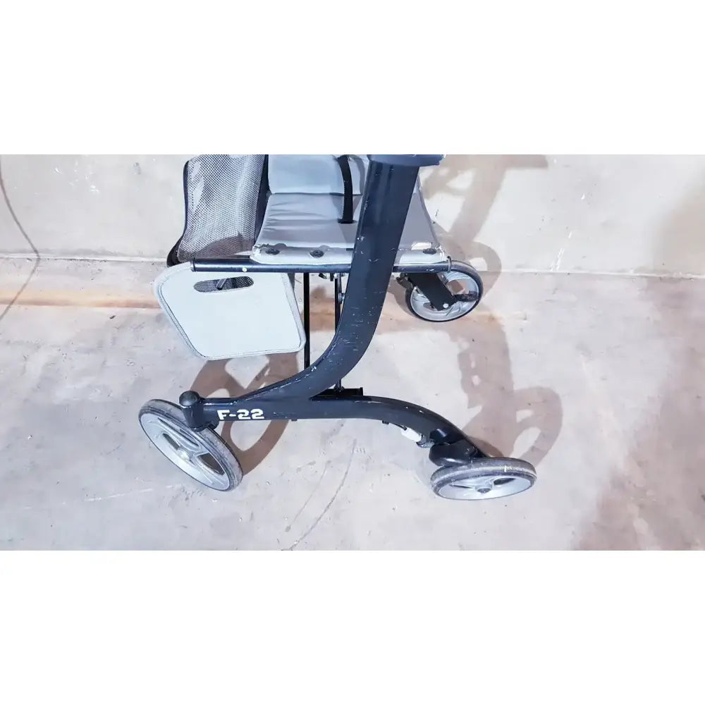 Drive Medical Nitro Aluminum Rollator Walker 10" Casters, Black & White Rollator Walker, second-hand product photo 14