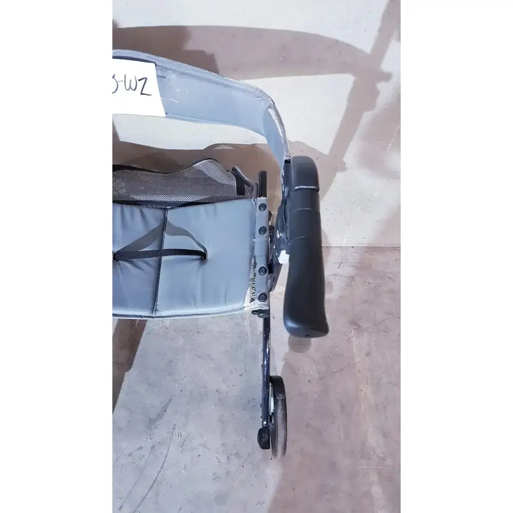 Drive Medical Nitro Aluminum Rollator Walker 10" Casters, Black & White Rollator Walker, second-hand product photo 2