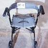 Drive Medical Nitro Aluminum Rollator Walker 10" Casters, Black & White