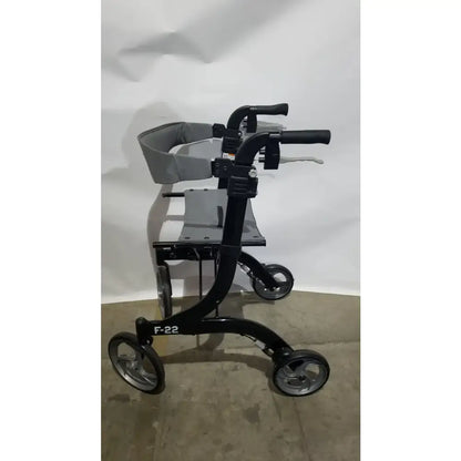 Reuse Medical Equipment Drive Medical Nitro Euro Rollator Tall Folding Walker 10266BK-T GRAY Adult Seat Walkers, second-hand product photo 5