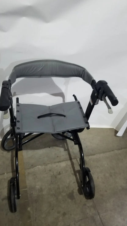 Reuse Medical Equipment Drive Medical Nitro Euro Rollator Tall Folding Walker 10266BK-T GRAY Adult Seat Walkers, second-hand product photo 11