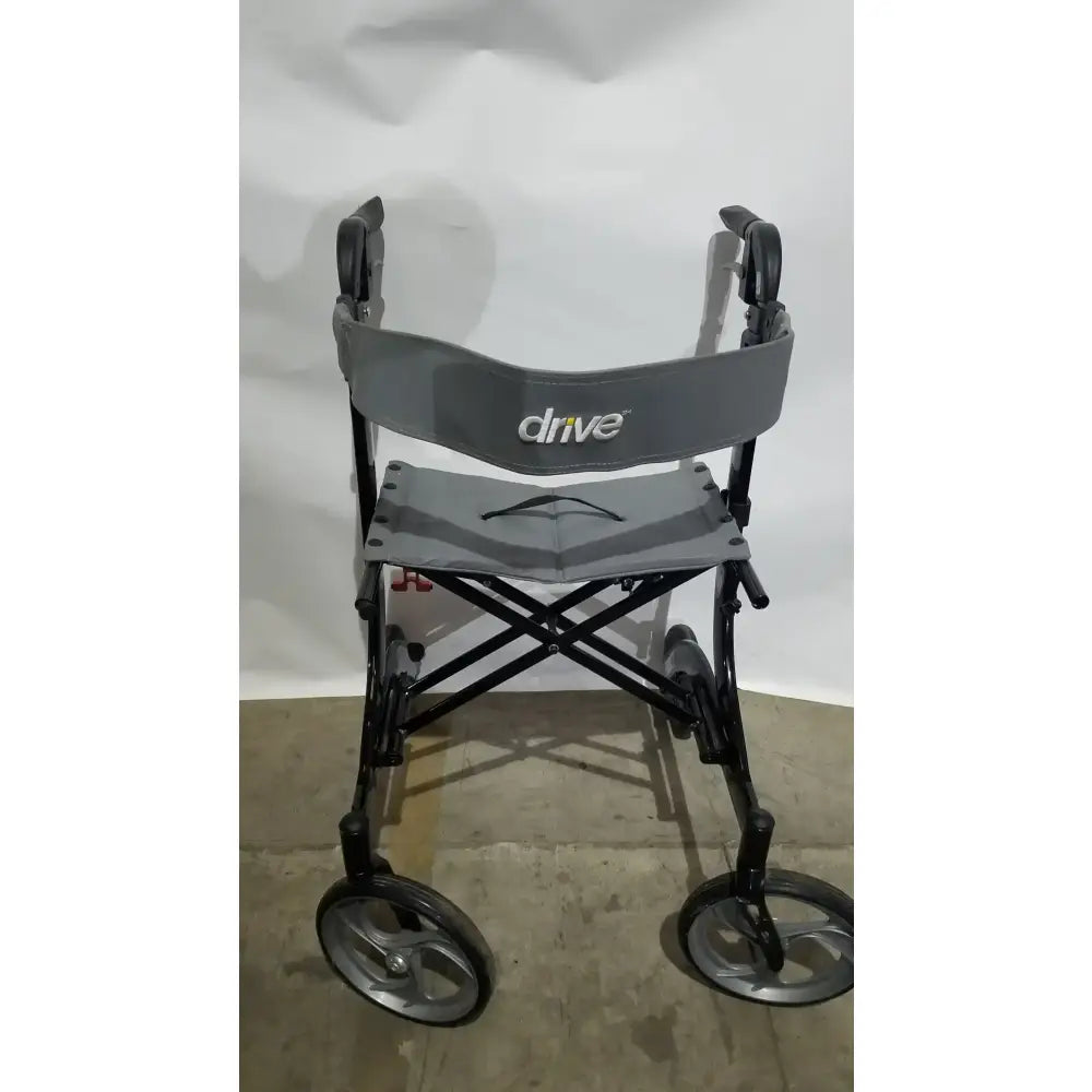 Reuse Medical Equipment Drive Medical Nitro Euro Rollator Tall Folding Walker 10266BK-T GRAY Adult Seat Walkers, second-hand product photo 3