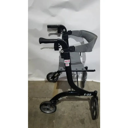 Reuse Medical Equipment Drive Medical Nitro Euro Rollator Tall Folding Walker 10266BK-T GRAY Adult Seat Walkers, second-hand product photo 1