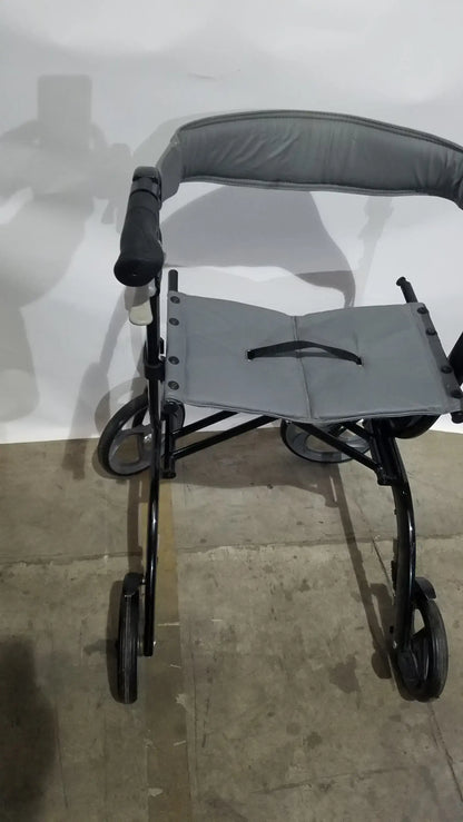 Reuse Medical Equipment Drive Medical Nitro Euro Rollator Tall Folding Walker 10266BK-T GRAY Adult Seat Walkers, second-hand product photo 9