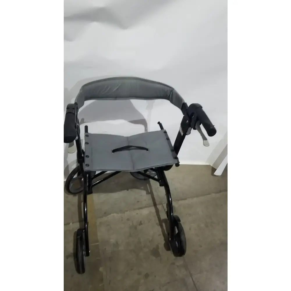 Reuse Medical Equipment Drive Medical Nitro Euro Rollator Tall Folding Walker 10266BK-T GRAY Adult Seat Walkers, second-hand product photo 11
