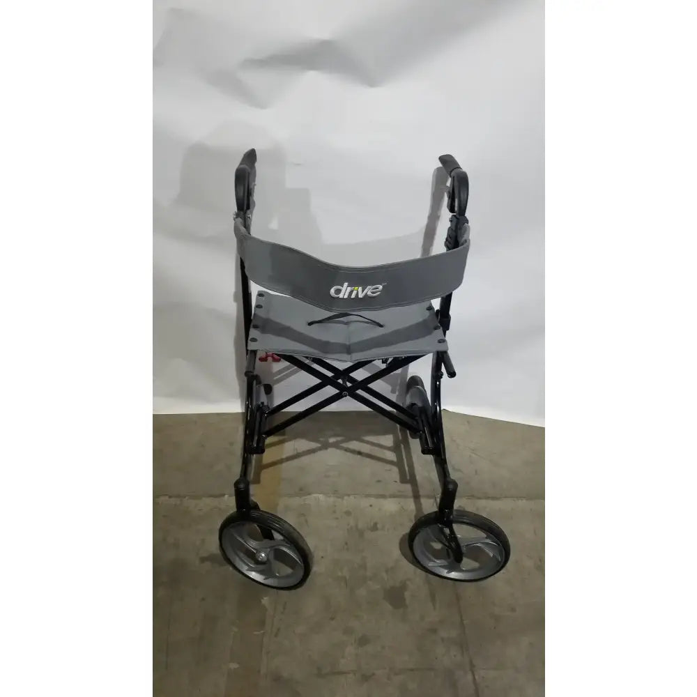 Reuse Medical Equipment Drive Medical Nitro Euro Rollator Tall Folding Walker 10266BK-T GRAY Adult Seat Walkers, second-hand product photo 2