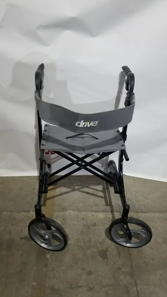 Reuse Medical Equipment Drive Medical Nitro Euro Rollator Tall Folding Walker 10266BK-T GRAY Adult Seat Walkers, second-hand product photo 2