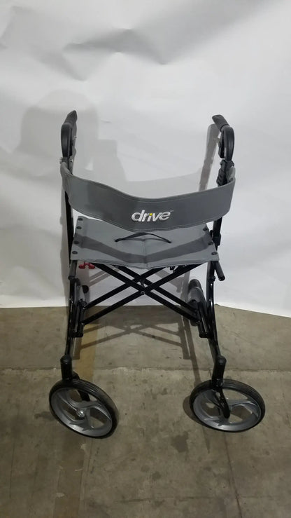Reuse Medical Equipment Drive Medical Nitro Euro Rollator Tall Folding Walker 10266BK-T GRAY Adult Seat Walkers, second-hand product photo 2