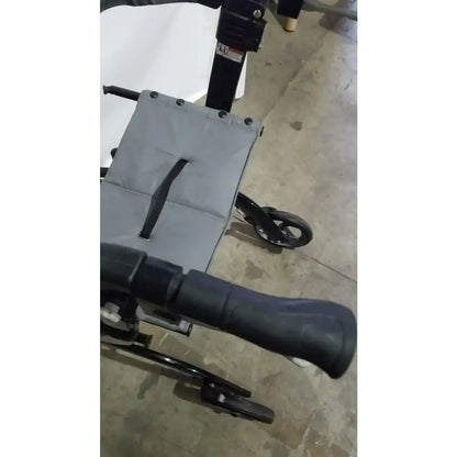 Reuse Medical Equipment Drive Medical Nitro Euro Rollator Tall Folding Walker 10266BK-T GRAY Adult Seat Walkers, second-hand product photo 7