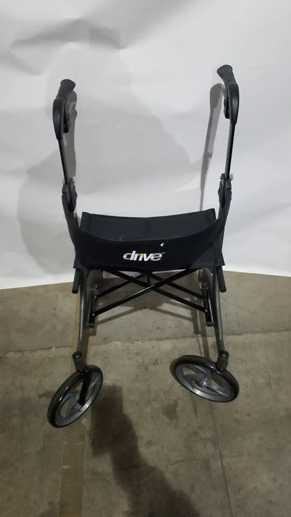 Reuse Medical Equipment Drive Medical Nitro Folding Rollator Walker - Black Frame with Padded Seat Walkers, second-hand product photo 4