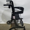 Drive Medical Nitro Folding Rollator Walker - Black Frame with Padded Seat