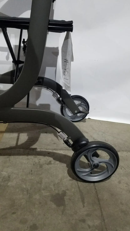 Reuse Medical Equipment Drive Medical Nitro Folding Rollator Walker - Black Frame with Padded Seat Walkers, second-hand product photo 9