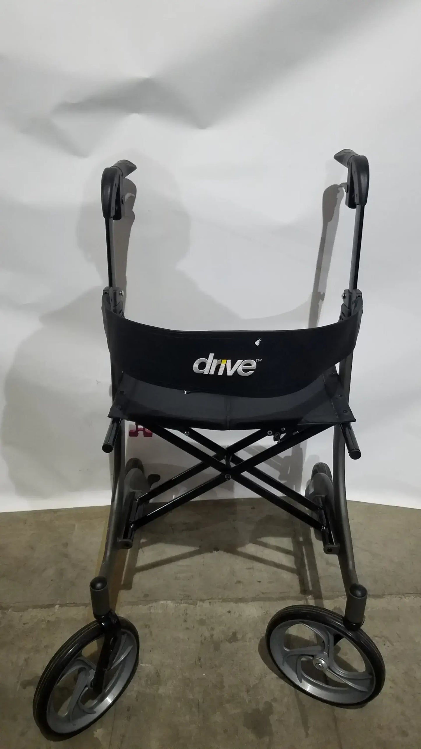Reuse Medical Equipment Drive Medical Nitro Folding Rollator Walker - Black Frame with Padded Seat Walkers, second-hand product photo 6