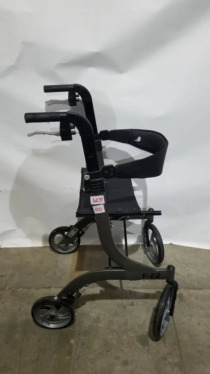 Reuse Medical Equipment Drive Medical Nitro Folding Rollator Walker - Black Frame with Padded Seat Walkers, second-hand product photo 2