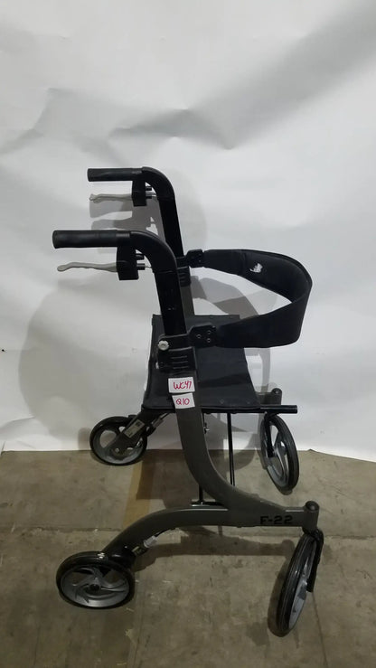 Reuse Medical Equipment Drive Medical Nitro Folding Rollator Walker - Black Frame with Padded Seat Walkers, second-hand product photo 3