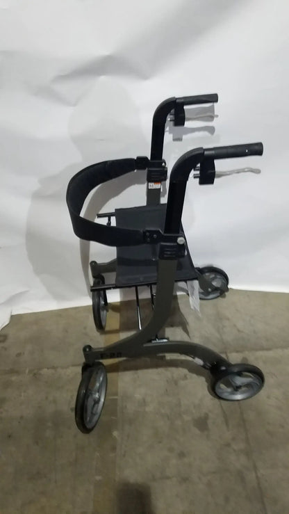 Reuse Medical Equipment Drive Medical Nitro Folding Rollator Walker - Black Frame with Padded Seat Walkers, second-hand product photo 7