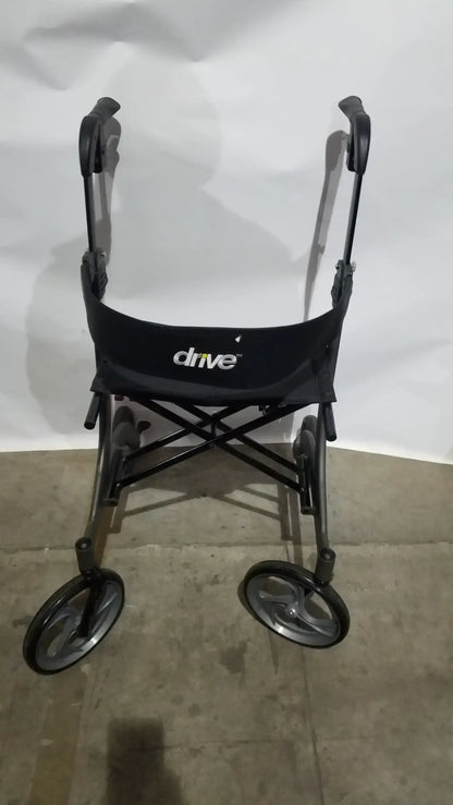 Reuse Medical Equipment Drive Medical Nitro Folding Rollator Walker - Black Frame with Padded Seat Walkers, second-hand product photo 5