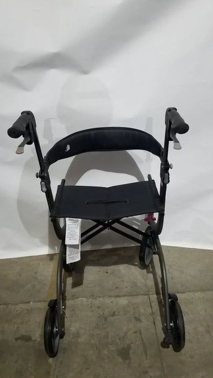 Reuse Medical Equipment Drive Medical Nitro Folding Rollator Walker - Black Frame with Padded Seat Walkers, second-hand product photo 18