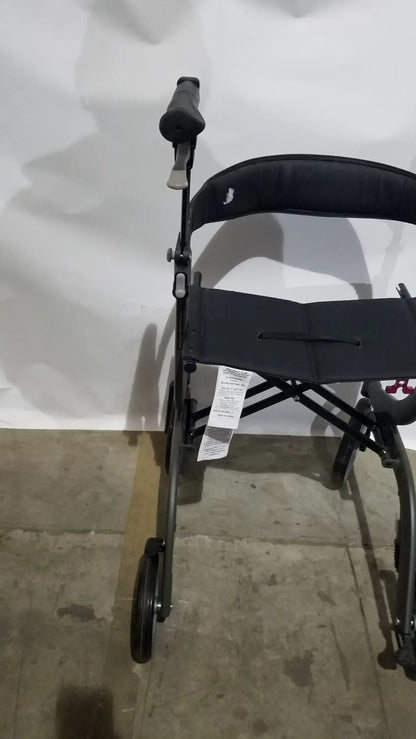 Reuse Medical Equipment Drive Medical Nitro Folding Rollator Walker - Black Frame with Padded Seat Walkers, second-hand product photo 12