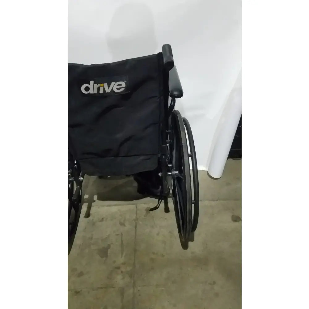 Reuse Medical Equipment Drive Medical Silver Sport 2 Folding Wheelchair Lightweight Black Seat Wheelchairs, second-hand product photo 13