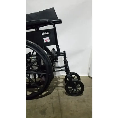 Reuse Medical Equipment Drive Medical Silver Sport 2 Folding Wheelchair Lightweight Black Seat Wheelchairs, second-hand product photo 2
