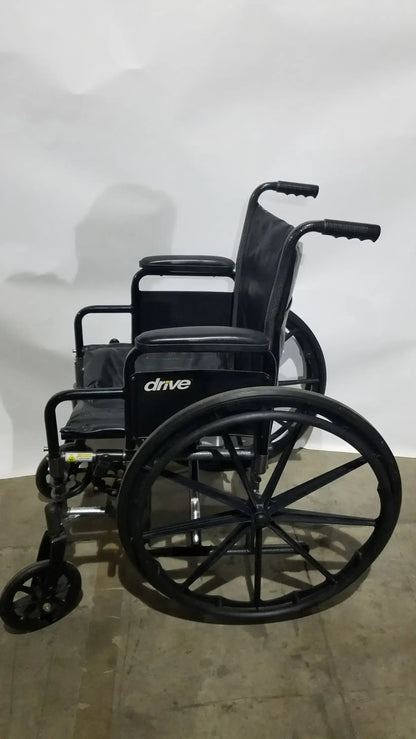 Reuse Medical Equipment Drive Medical Silver Sport 2 Folding Wheelchair Lightweight Black Cushion Seat Wheelchairs, second-hand product photo 13