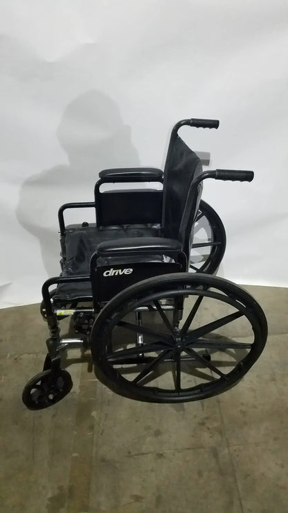 Reuse Medical Equipment Drive Medical Silver Sport 2 Folding Wheelchair Lightweight Black Cushion Seat Wheelchairs, second-hand product photo 16