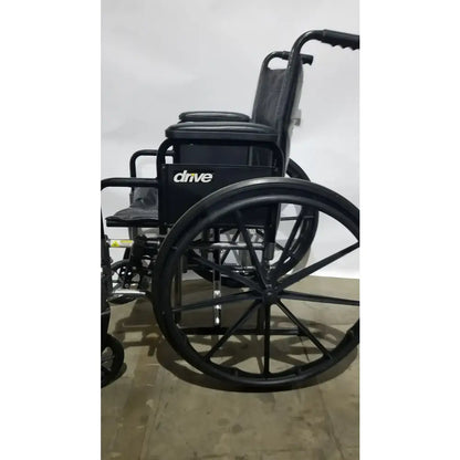 Reuse Medical Equipment Drive Medical Silver Sport 2 Folding Wheelchair Lightweight Black Cushion Seat Wheelchairs, second-hand product photo 17