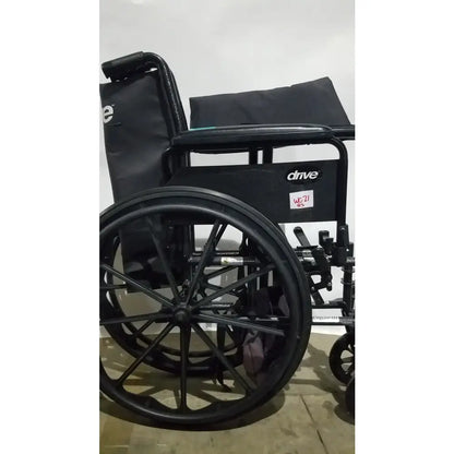 Reuse Medical Equipment Drive Medical Silver Sport 2 Folding Wheelchair Lightweight Black Seat Wheelchairs, second-hand product photo 17