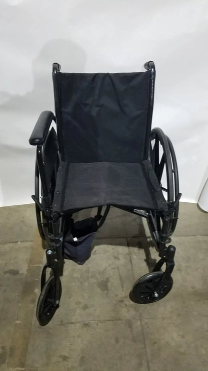 Reuse Medical Equipment Drive Medical Silver Sport 2 Folding Wheelchair Lightweight Black Seat Wheelchairs, second-hand product photo 5