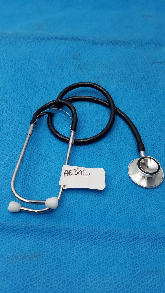 Reuse Medical Dual Head Stethoscope Black Professional Acoustic 2-Sided Chestpiece Acoustic/Traditional Stethoscopes, second-hand product photo 1