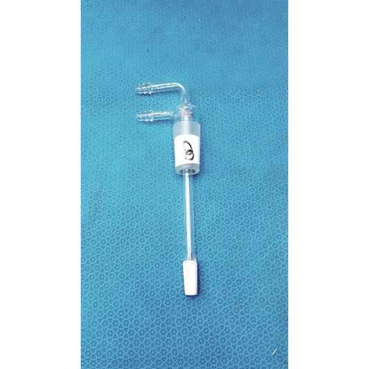 Reuse Medical Dual Port Gas Inlet Adapter for 15mm OD RCE Cells 24/25 Taper Ground Joint Lab Flasks, second-hand product photo 1
