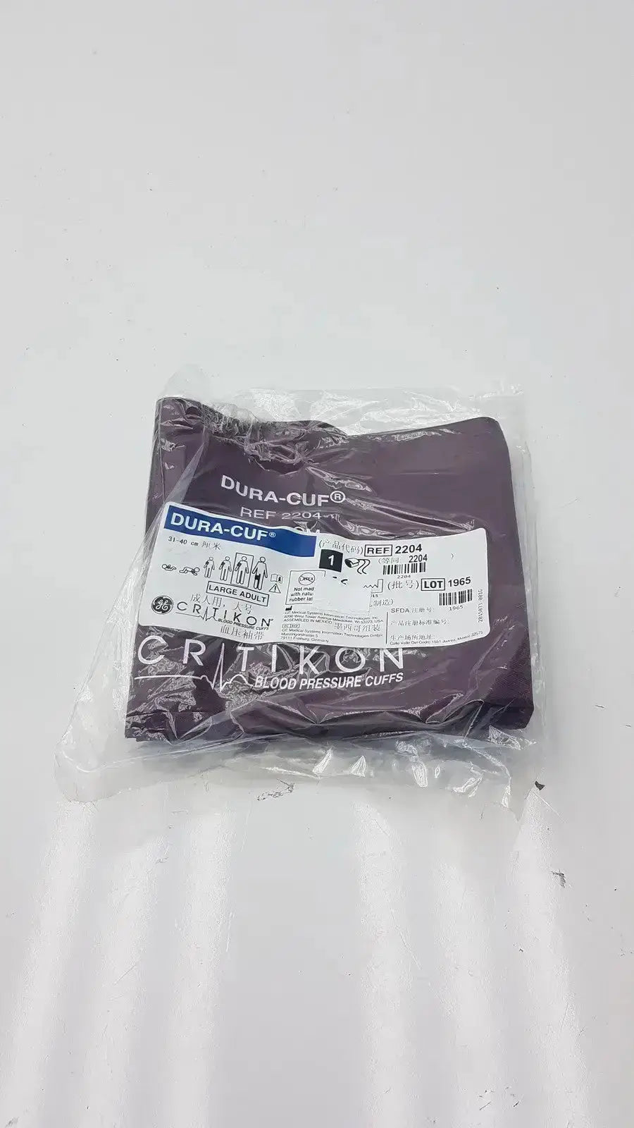 Critikon Dura Cuff Critikon Blood Pressure Cuff Model 2204 Blood Pressure Cuff, second-hand product photo 1
