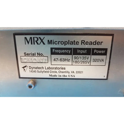 Dynatech Laboratories MRX Microplate Reader S/N 1CXA0957 - Microplate Reader