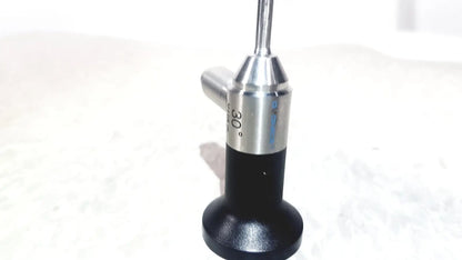 Dyonics 30 degree JH 251467 dental handpiece in silver and black with metallic shaft and ergonomic base for reuse medical use