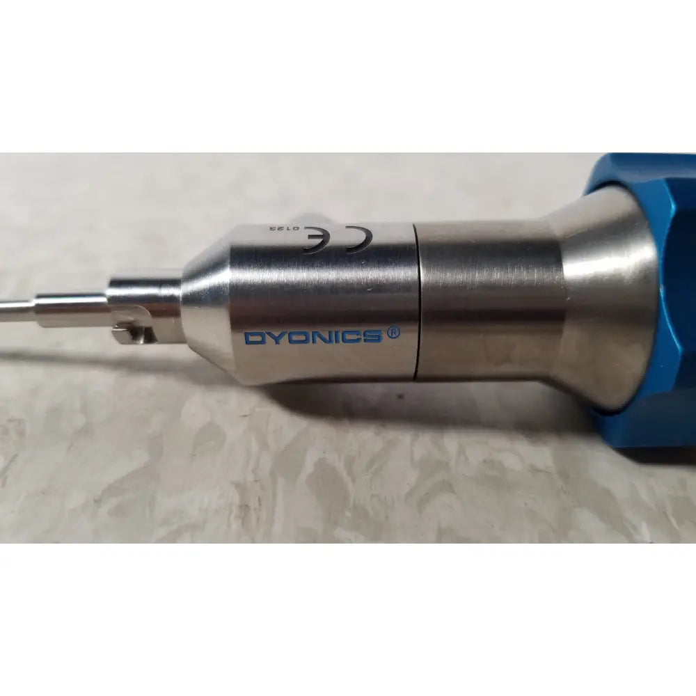 Silver and blue metallic dyonics 30 degree sn hr 268768 dental handpiece for reuse medical applications
